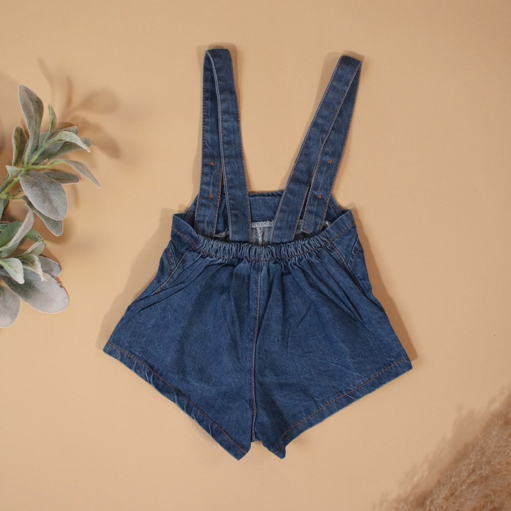 Plaid Overall Short Set Collared Matching Set - Picture 9 of 11